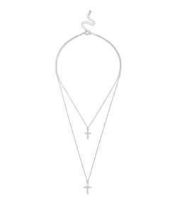 Collier multirangs - Sparkle Crosses