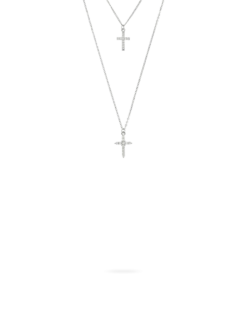 Collier multirangs - Sparkle Crosses