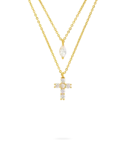 Collier multirangs - Sparkling Cross