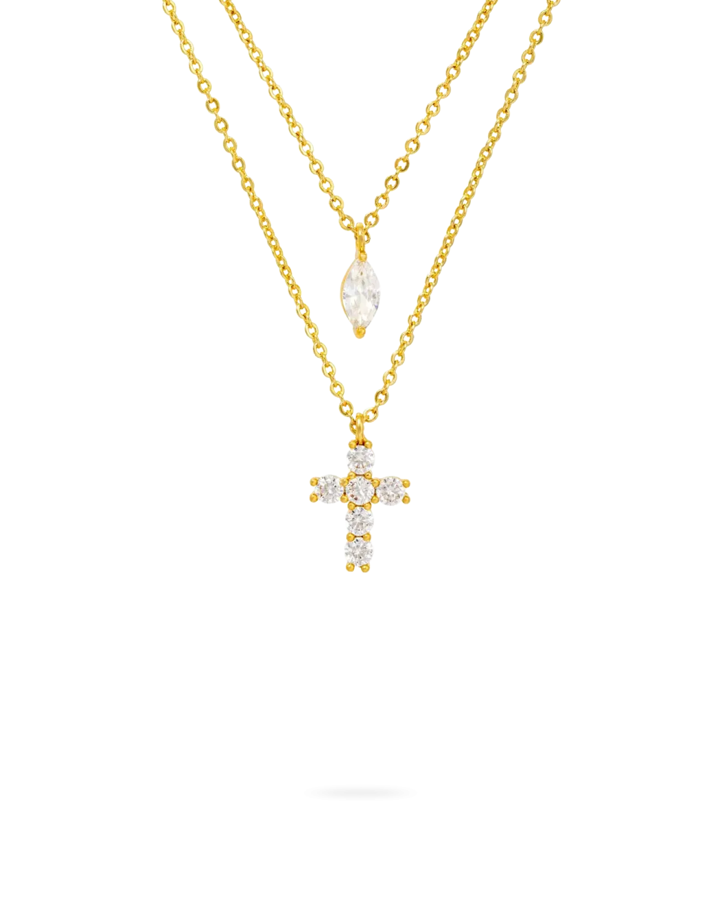 Collier multirangs - Sparkling Cross