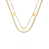 Collier multirangs - Steel Hearts