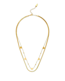 Collier multirangs - Steel Hearts