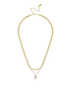 Collier multirangs - Steel Rectangle
