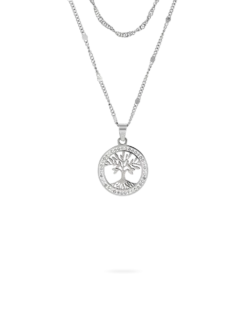 Collier multirangs - Steel Tree
