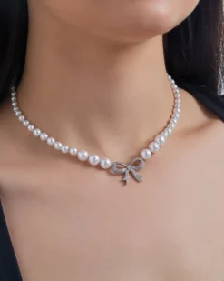 Collier - Pearly Bow