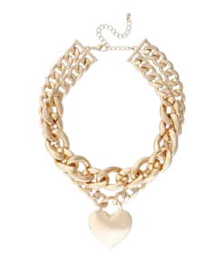 Collier ras du cou - Chunky Heart