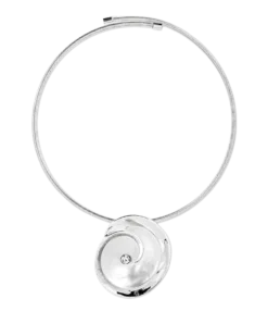 Collier ras du cou - Silver Flower