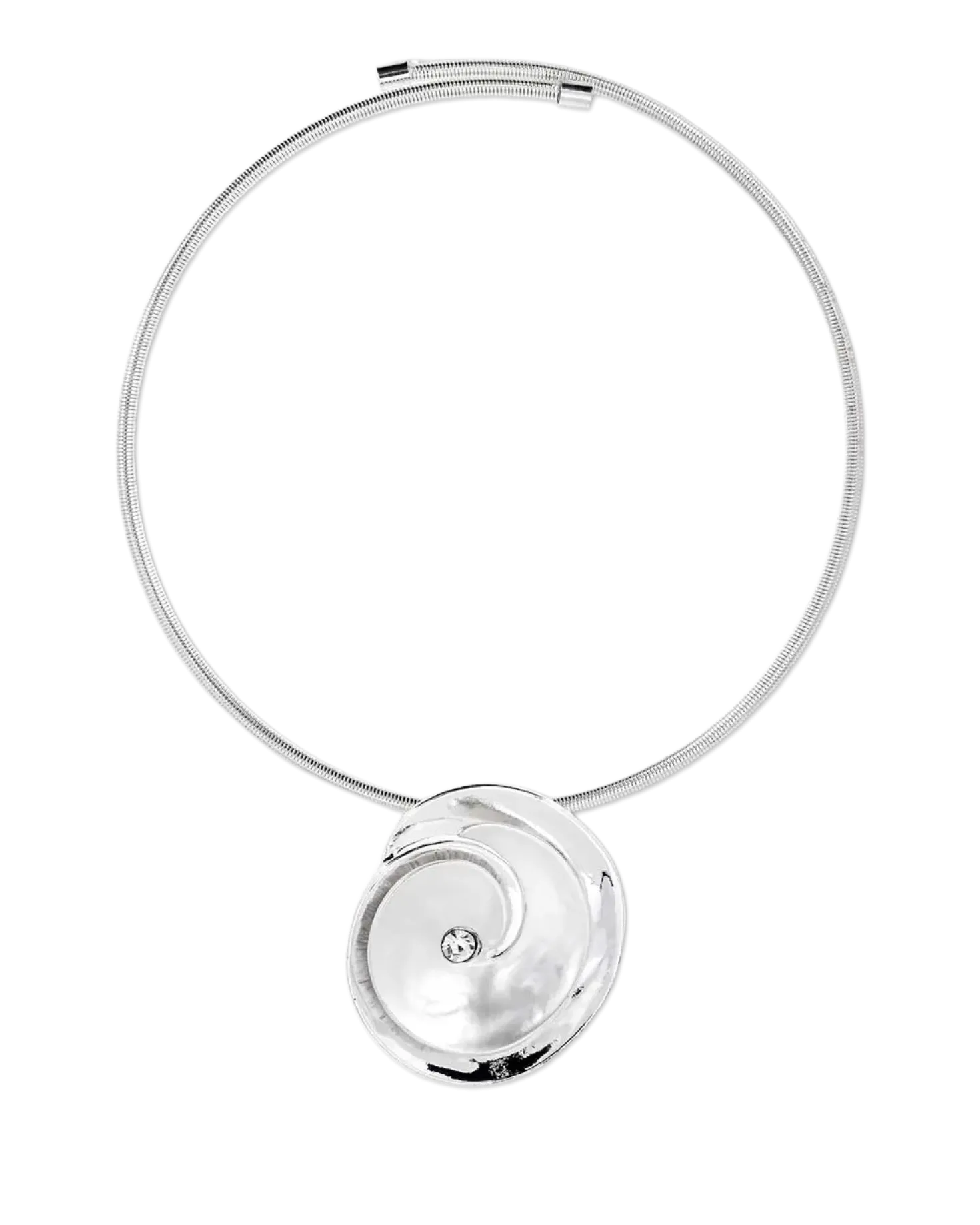 Collier ras du cou - Silver Flower