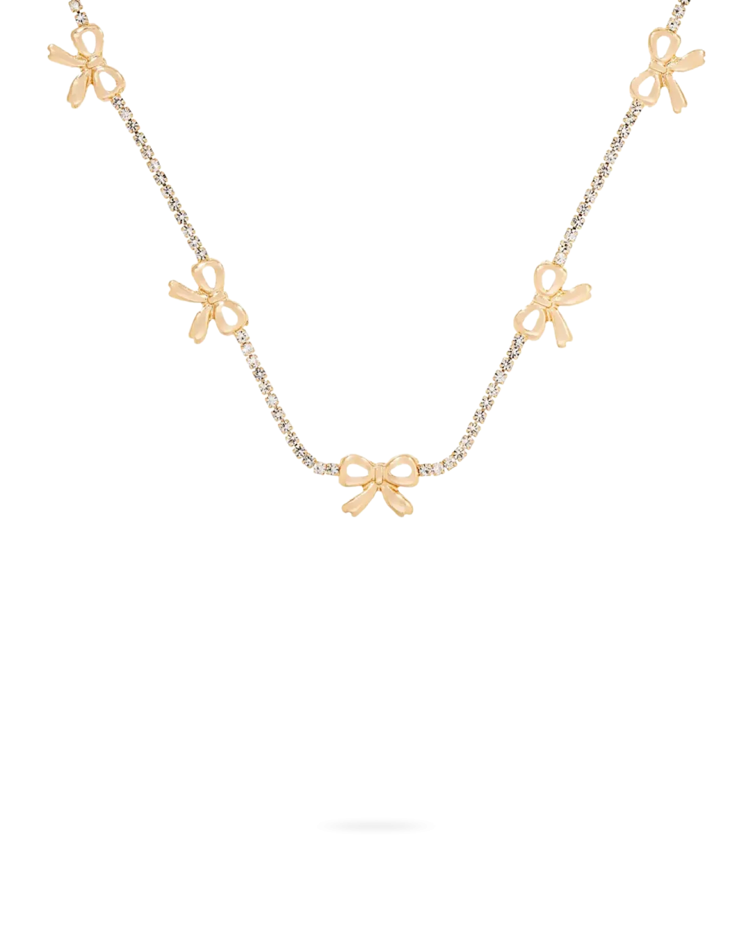 Collier - Rhinestone Bows