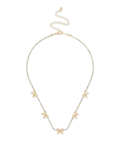 Collier - Rhinestone Bows