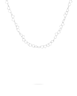Collier - Silvery Hearts
