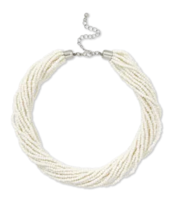 Collier - White Glass