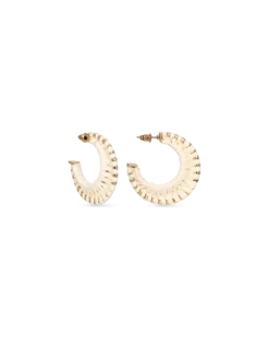 Créoles - Cream Raffia