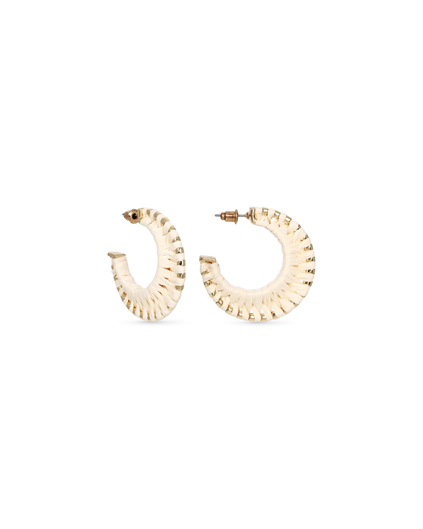 Créoles - Cream Raffia