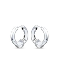 Créoles - Edgy Silver