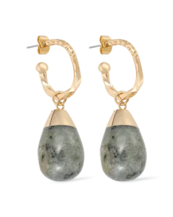 Créoles - Green Labradorite