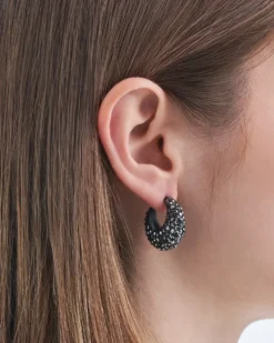 Créoles - Hematite Sparkle