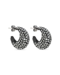 Créoles - Hematite Sparkle