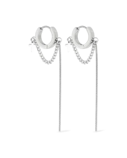 Créoles pour homme - Chain Steel
