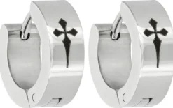 Créoles pour homme - Timeless Cross