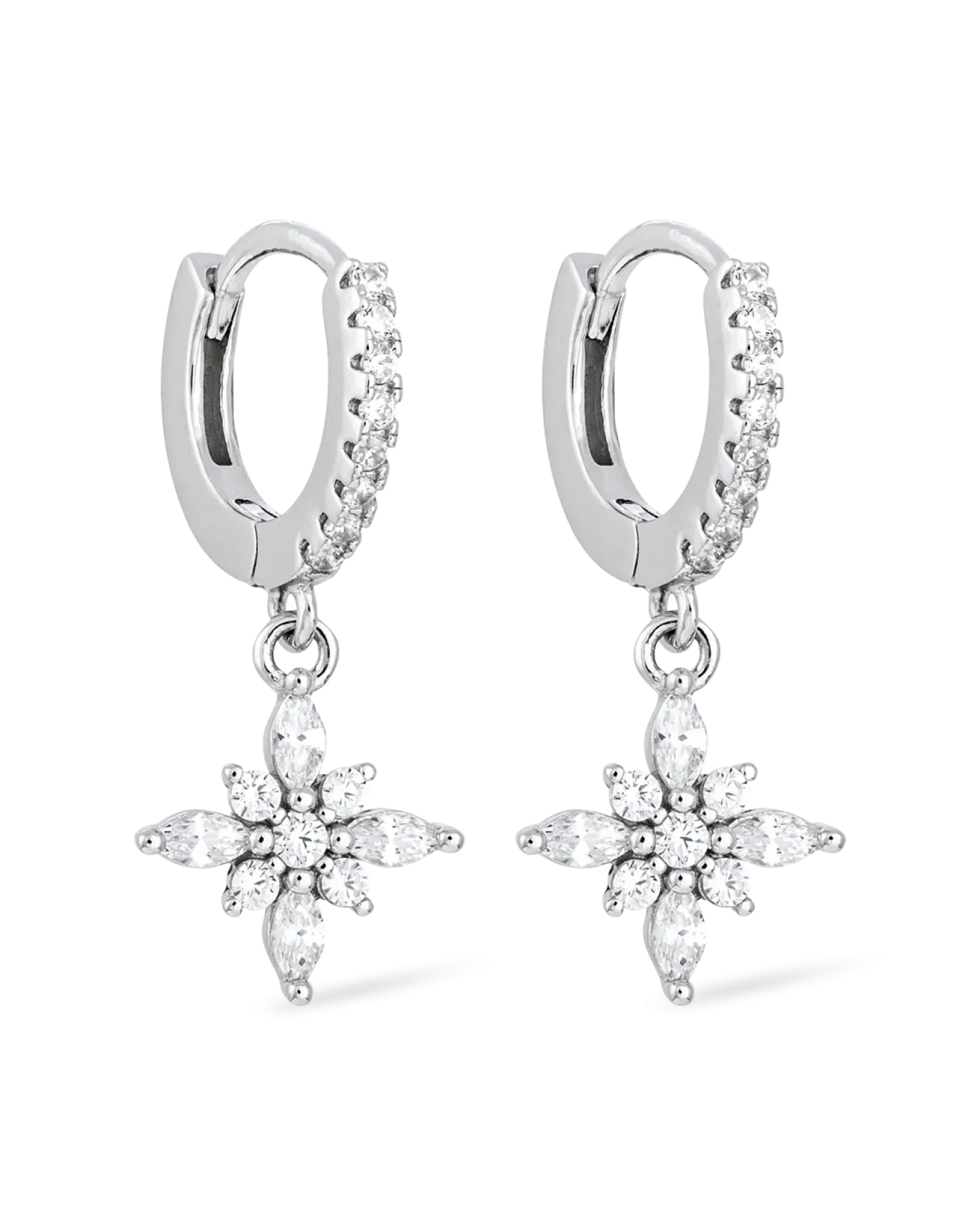 Créoles - Zirconia Stars