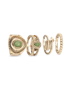 Ensemble de bagues - Antique Green