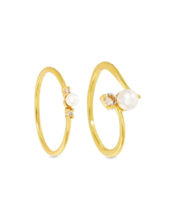 Ensemble de bagues - Glamour Pearl