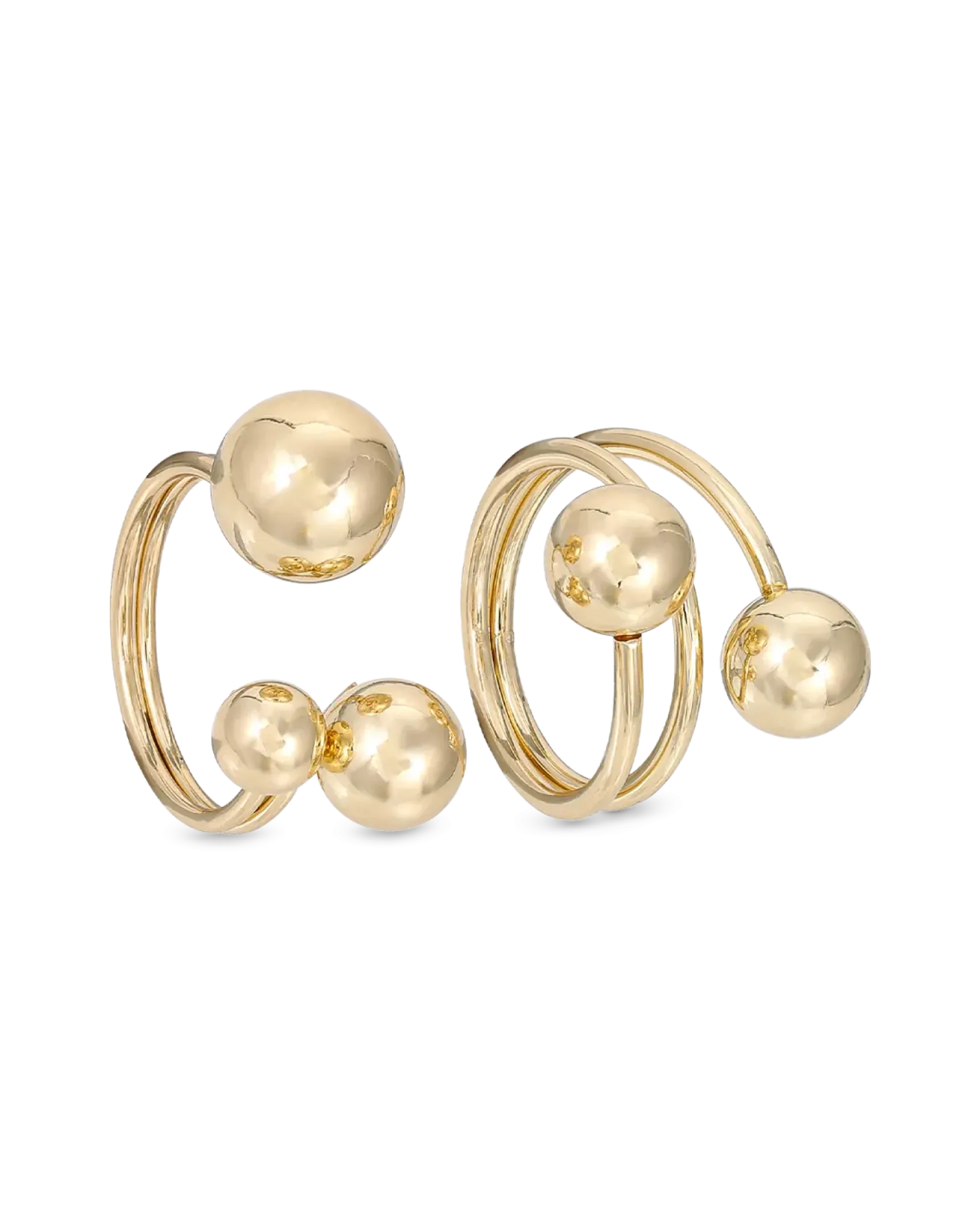 Ensemble de bagues - Golden Beads