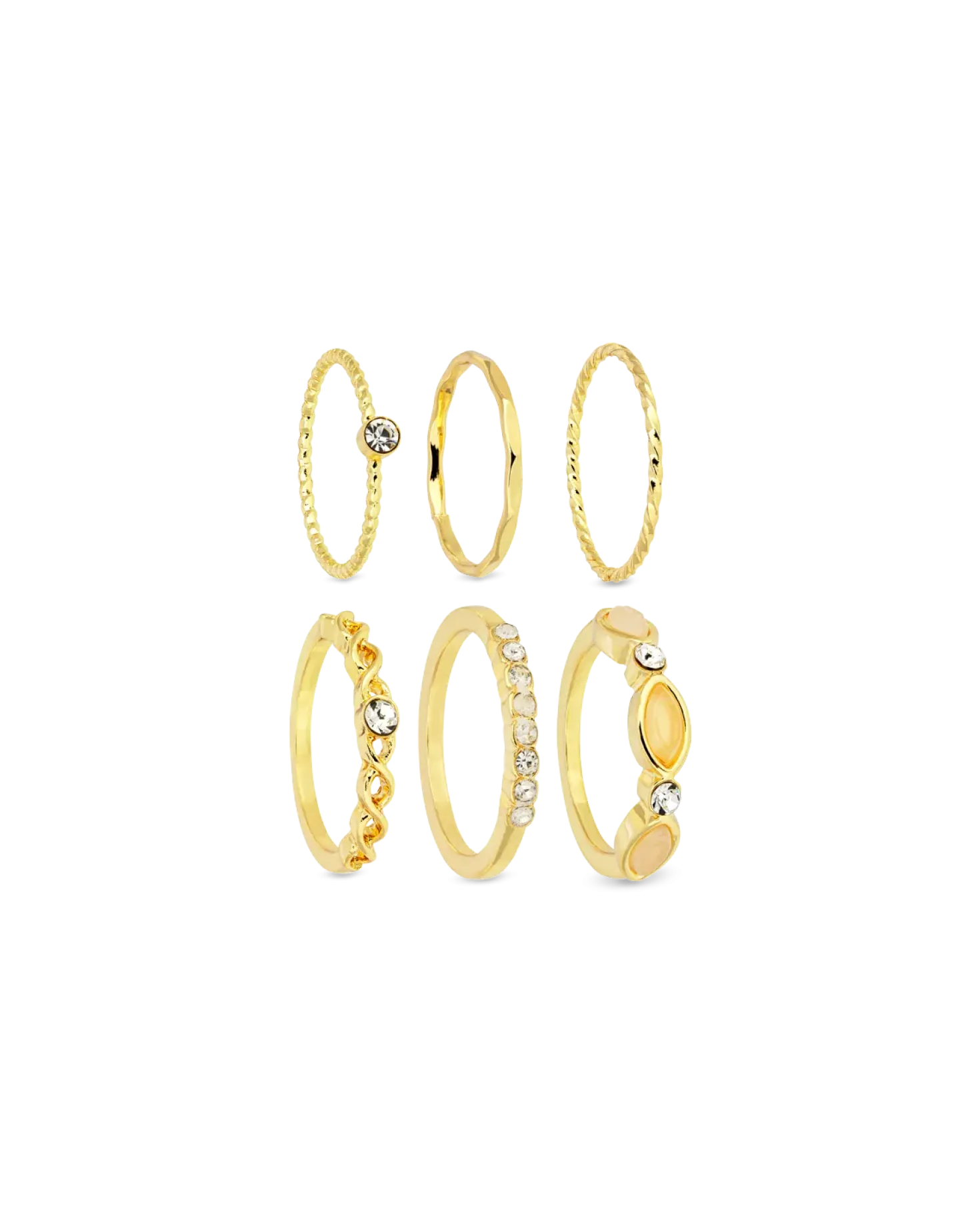 Ensemble de bagues- Golden Mirage