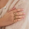 Ensemble de bagues - Golden Rose