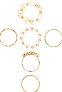 Ensemble de bagues - Golden Shell