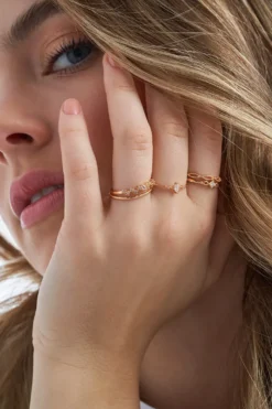 Ensemble de bagues - Golden Sparkles