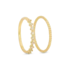 Ensemble de bagues - Golden Zirconia