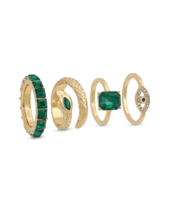 Ensemble de bagues - Green Mystique