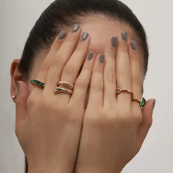Ensemble de bagues - Green Mystique
