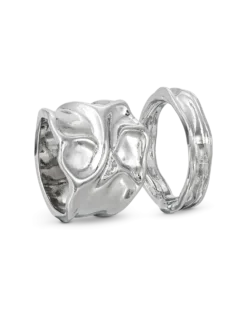 Ensemble de bagues - Industrial Silver
