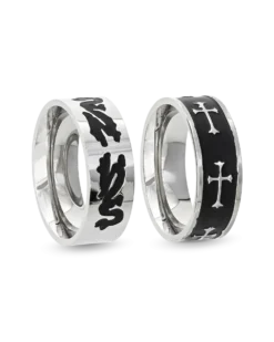 Ensemble de bagues pour homme - Silver Danger