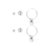 Ensemble de boucles d'oreilles - Silver Moment