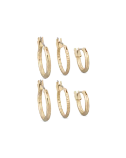 Ensemble de boucles d'oreilles - Gold Trio
