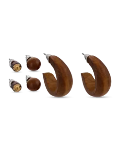 Ensemble de boucles d'oreilles - Woodland