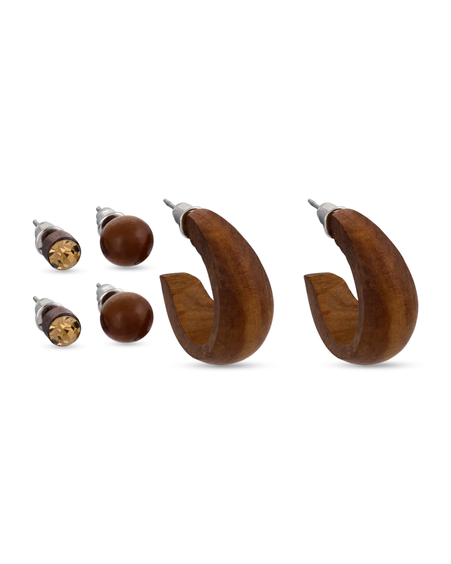 Ensemble de boucles d'oreilles - Woodland