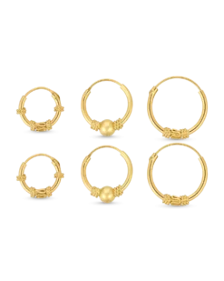 Ensemble de boucles d'oreilles - Mystic Gold