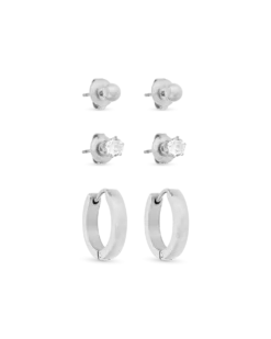 Ensemble de boucles d'oreilles - Silver Favourite