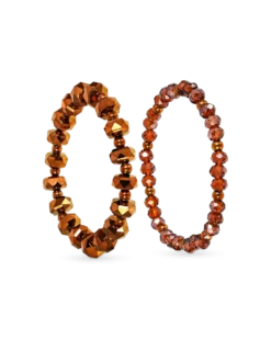 Ensemble de bracelets - Brown Sparkle
