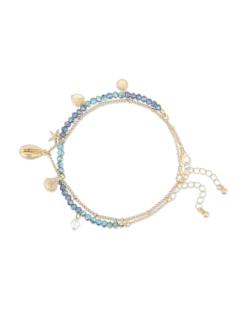 Ensemble de bracelets de cheville - Shell Pendants