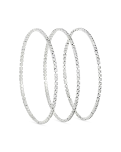 Ensemble de bracelets - Glossy Silver
