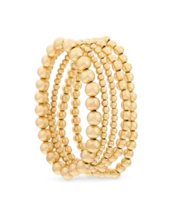 Ensemble de bracelets - Golden Beads