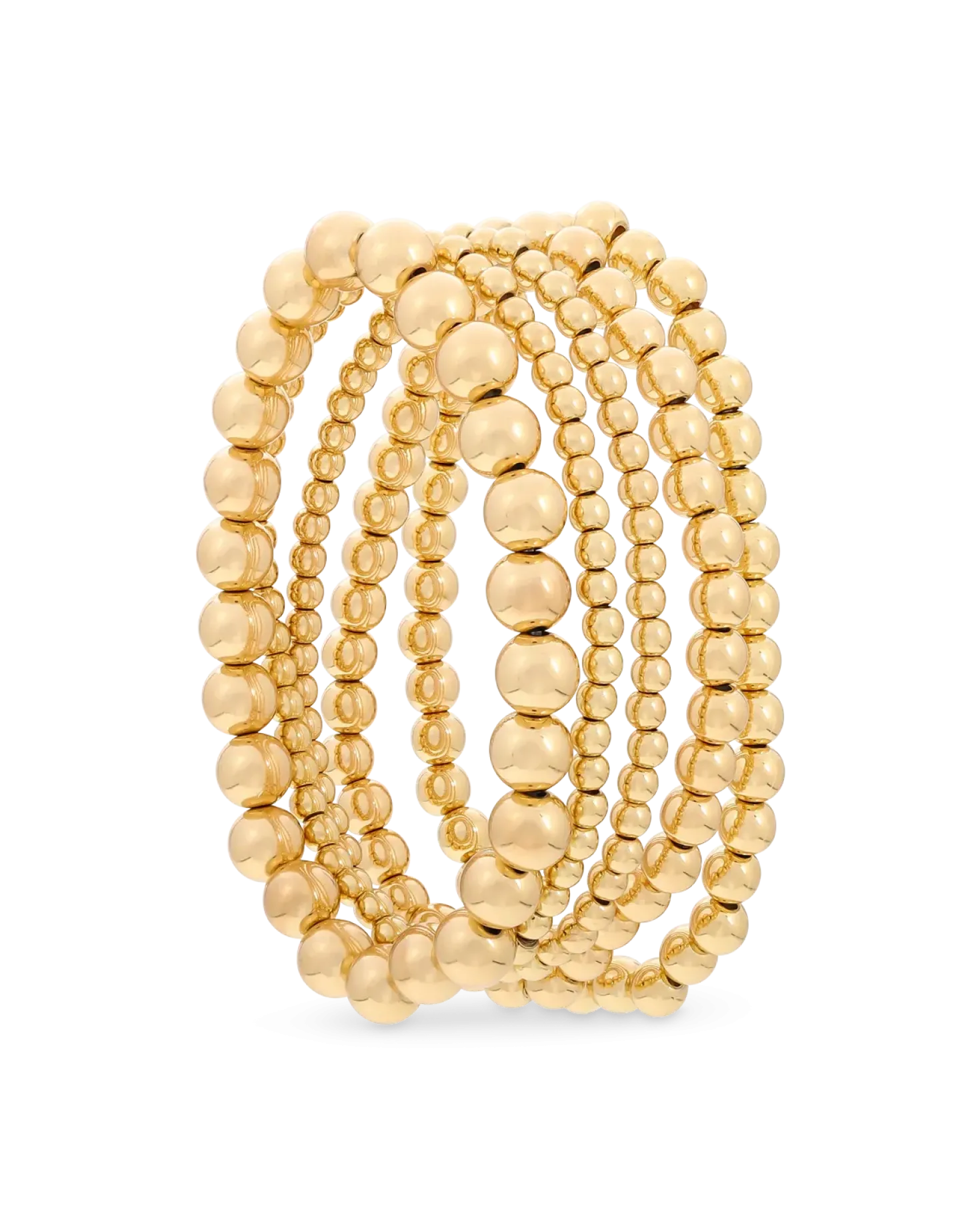 Ensemble de bracelets - Golden Beads