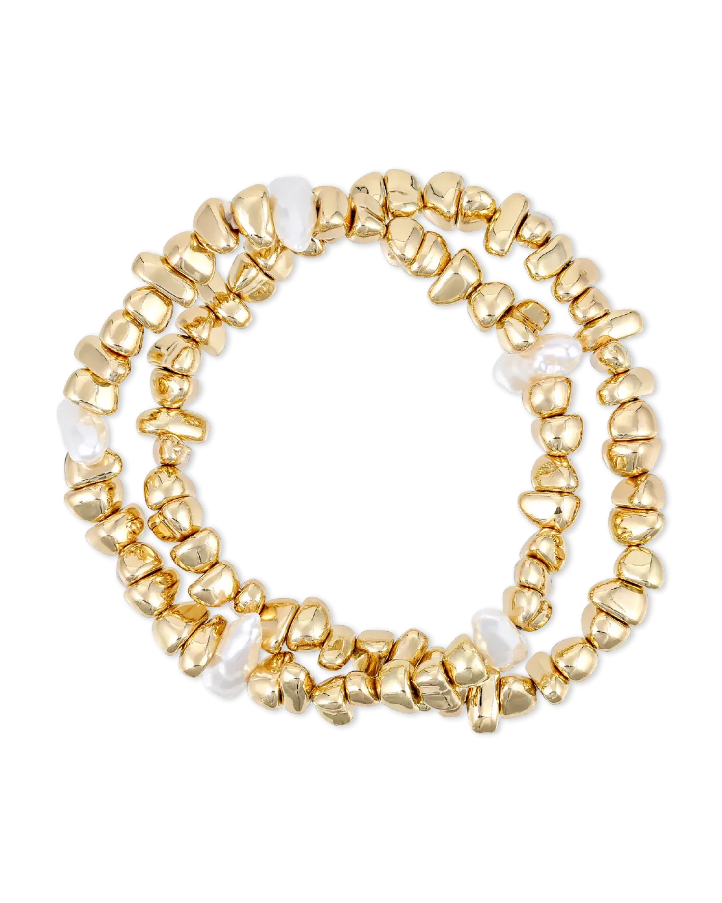 Ensemble de bracelets - Golden Pearls