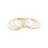 Ensemble de bracelets joncs - Golden Classic